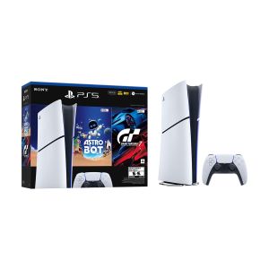 Consola PlayStation 5 Slim Digital 825GB + 2 Juegos (Gran Turismo 7 + Astro Bot)