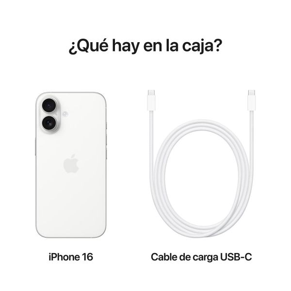 Apple iPhone 16 Blanco - 128GB