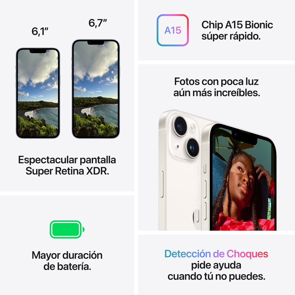 Apple iPhone 14 Azul- 256GB