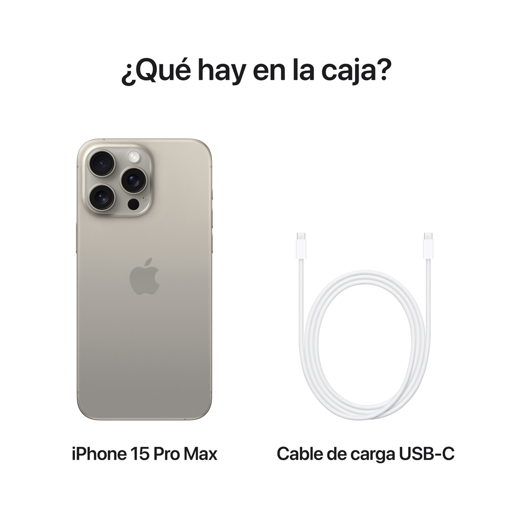 Apple iPhone 15 Pro Max Titanio Natural- 1 TB