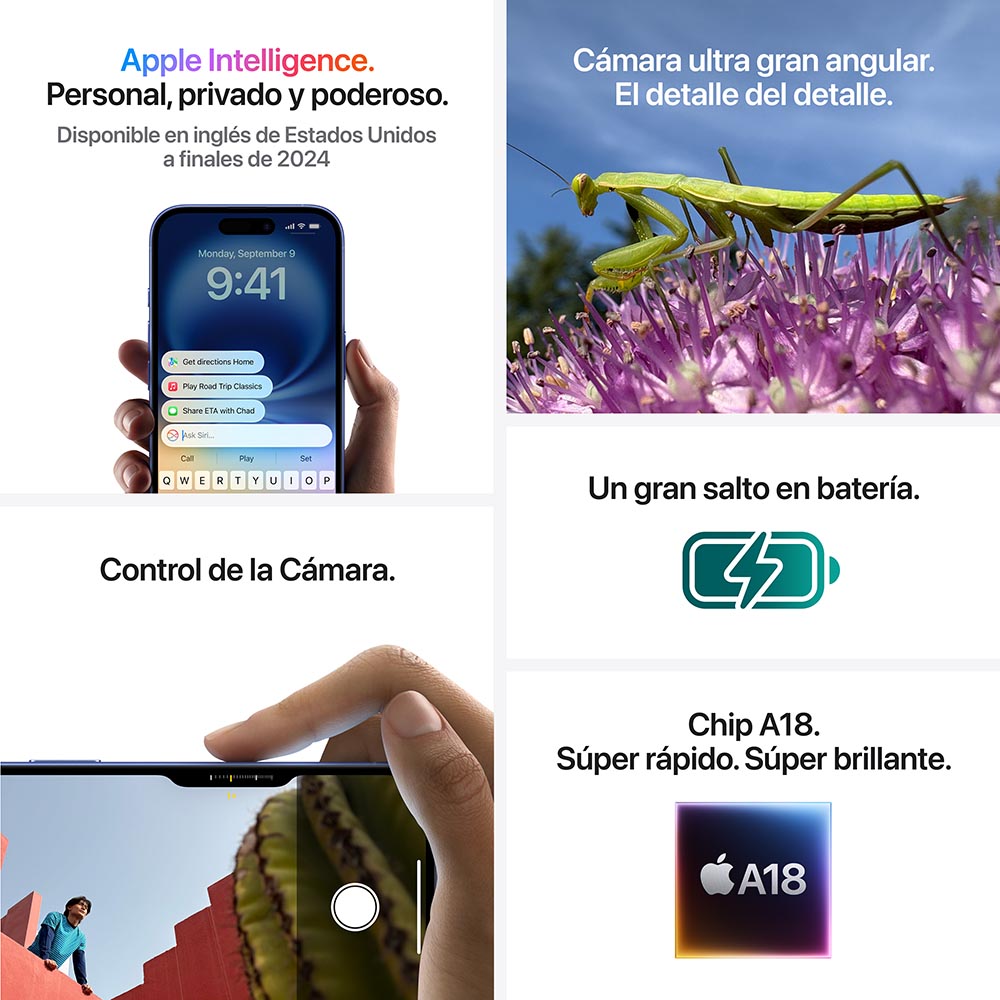 iPhone16 128GB ブラック Apple iPhone 16 (128 GB / Black) | SoloTodo.cl