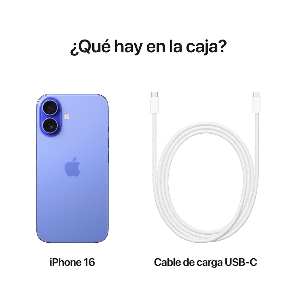 Apple iPhone 16 128GB Azul | Equipos Entel conviene