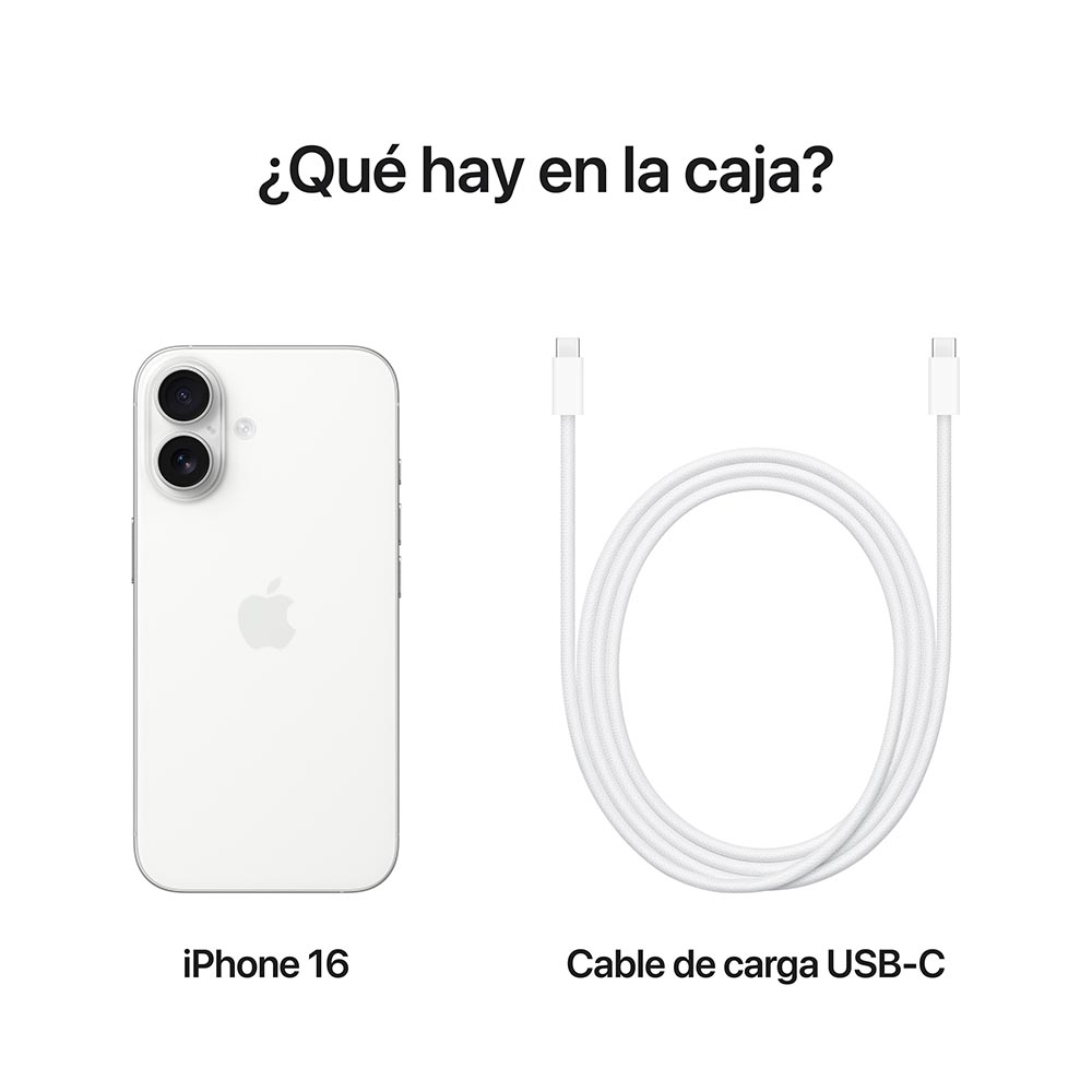 Apple iPhone 16 Blanco - 128GB