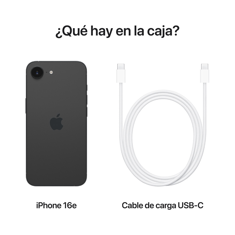 Apple iPhone 16e ブラック 128GB 本体 Apple iPhone 16e 128GB Black | Equipos Entel conviene