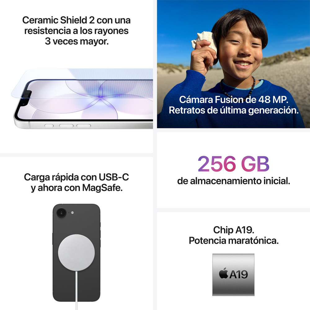 Apple iPhone 17e 256GB Black | Equipos Entel conviene