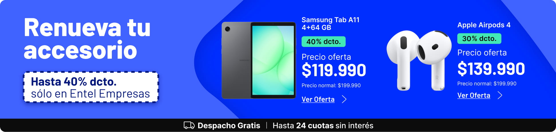 Renueva tu accesorio en Entel Empresas