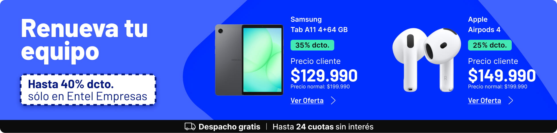 Renueva tu accesorio en Entel Empresas