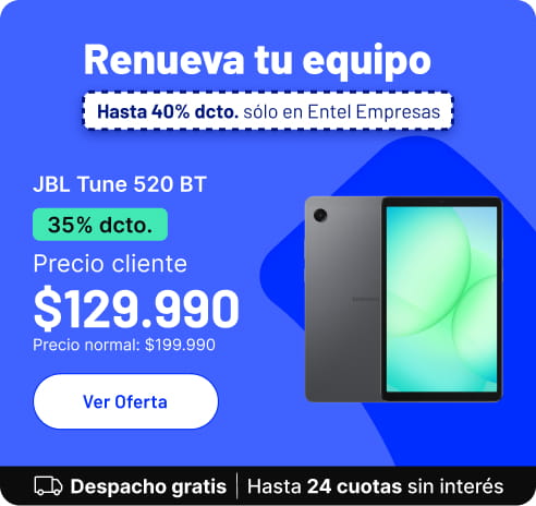 Renueva tu accesorio en Entel Empresas