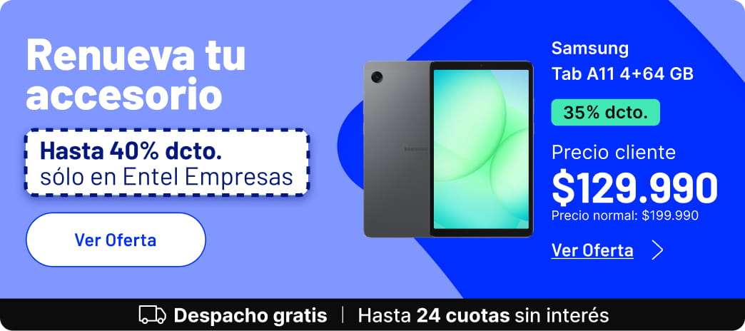 Renueva tu accesorio en Entel Empresas