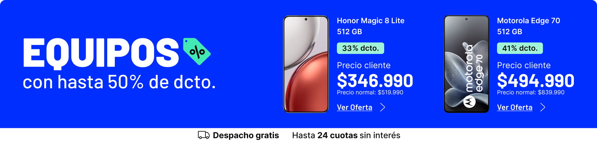 Equipos con hasta 50% de dcto.