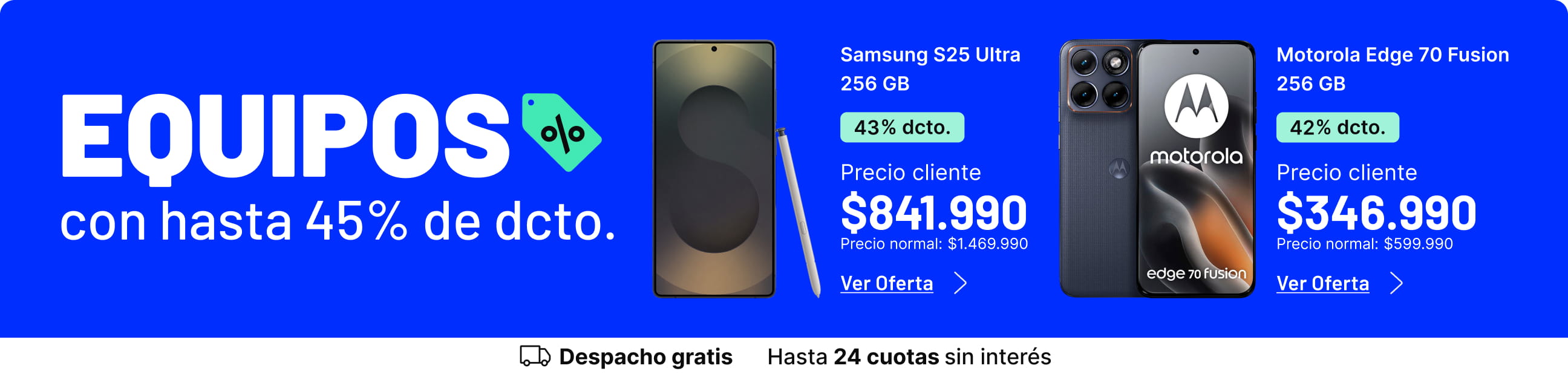 Equipos con hasta 45% de dcto.
