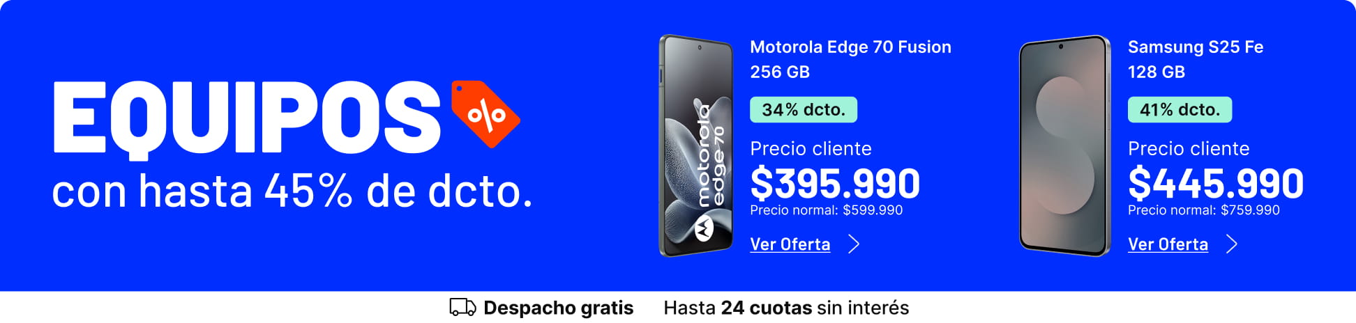 Equipos con hasta 45% de dcto.