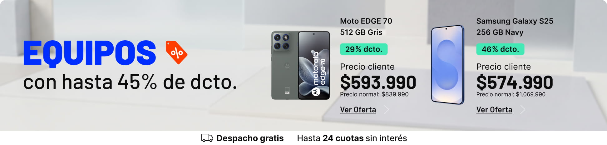 Equipos con hasta 45% de dcto.