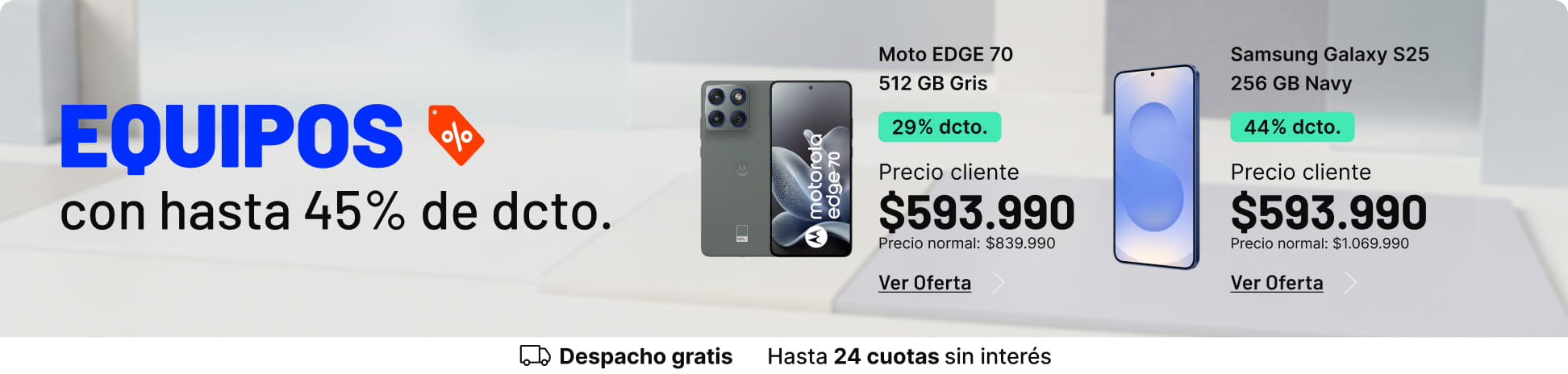 Equipos con hasta 45% de dcto.