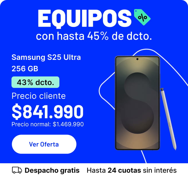 Equipos con hasta 45% de dcto.