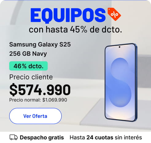 Equipos con hasta 45% de dcto.