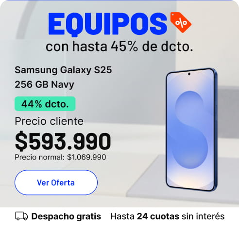 Equipos con hasta 45% de dcto.