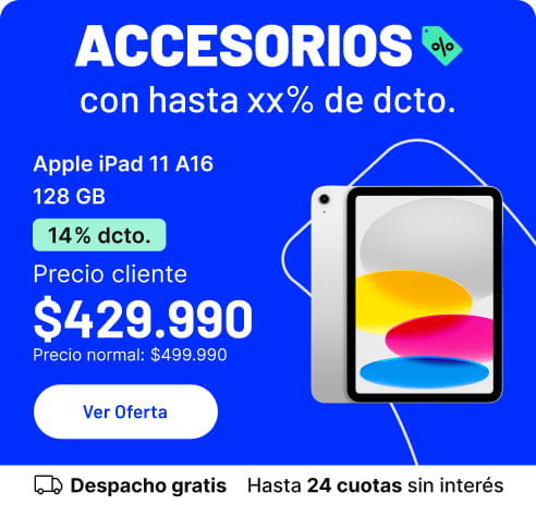 Accesorios con hasta 50% de dcto.