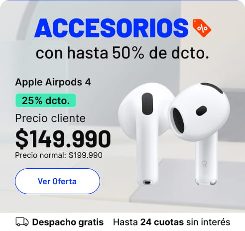 Accesorios con hasta 50% de dcto.