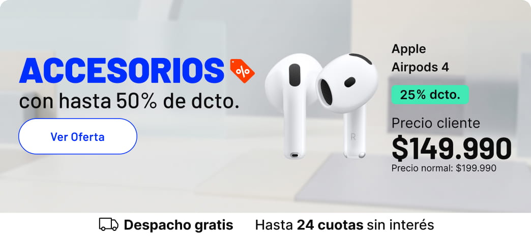Accesorios con hasta 50% de dcto.