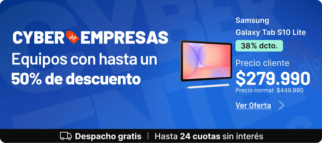 Cyber Empresas. Accesorios con hasta 50% de dcto.