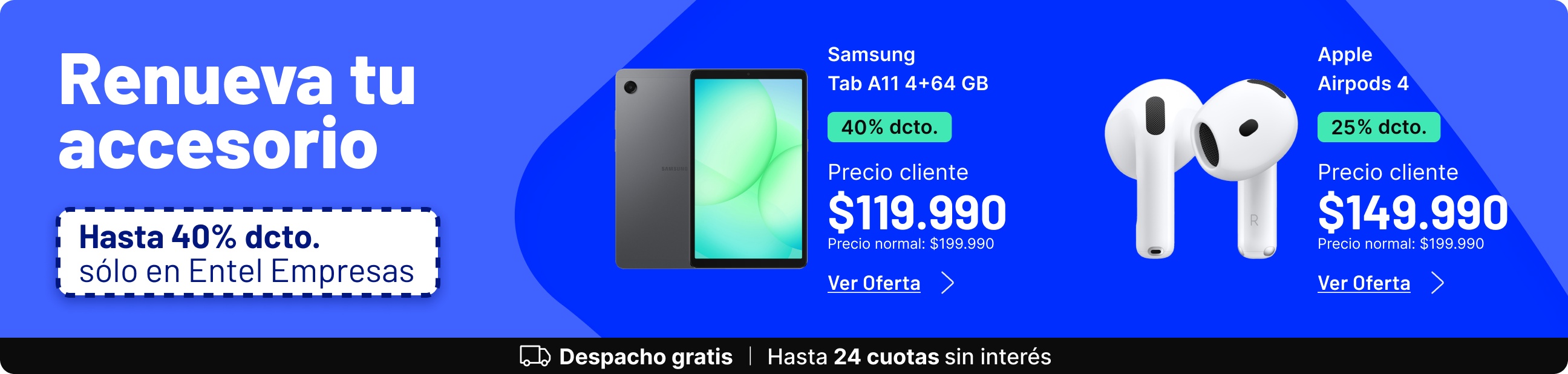 Renueva tu accesorio en Entel Empresas