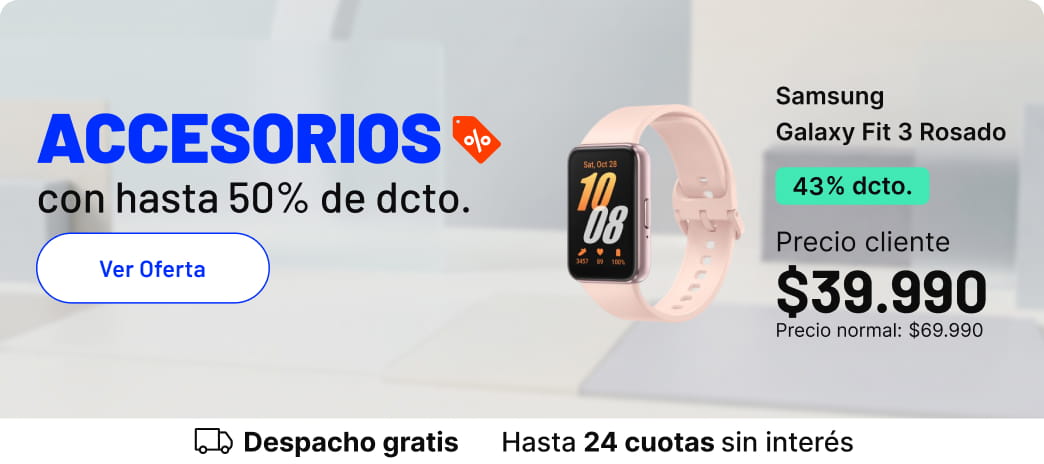 Accesrios con hasta el 50% dcto.