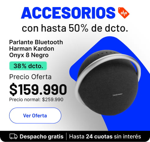 Cyber Entel conviene. Accesorios con hasta el 50% dcto.