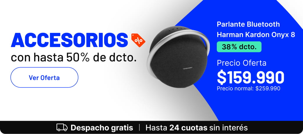 Cyber Entel conviene. Accesorios con hasta el 50% dcto.