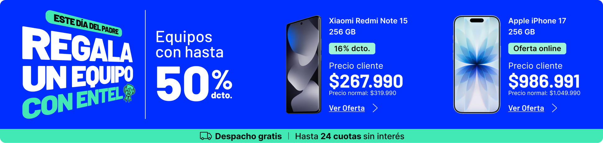 Este dia del padre regala tecnologia con Entel