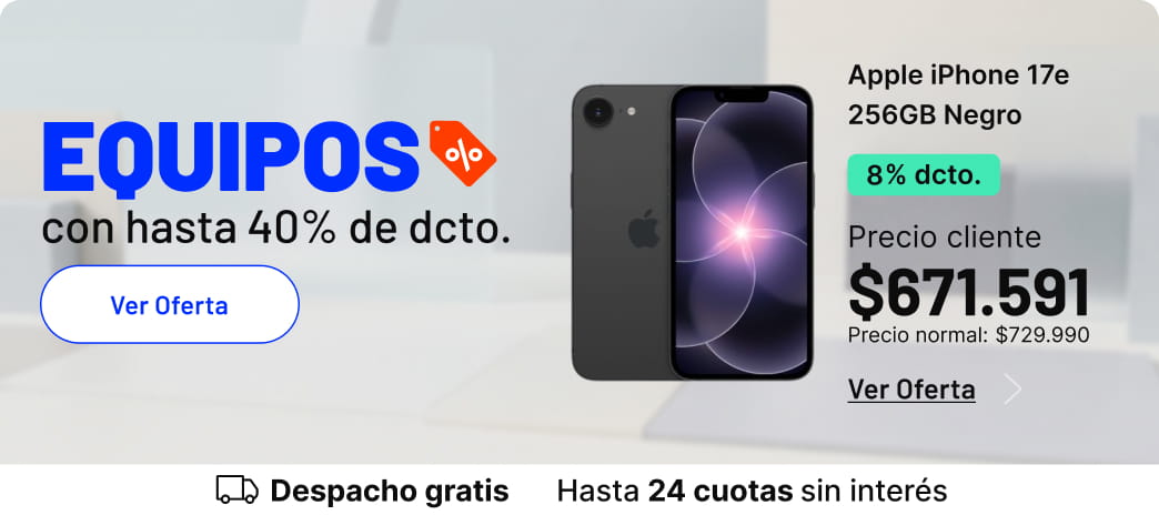 Equipos con hasta el 40% dcto.
